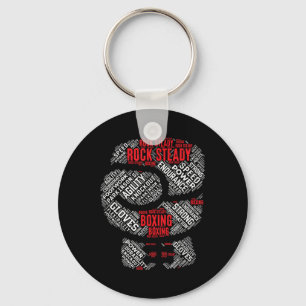 Rock Steady Boxing Glove Parkinsons  Key Ring