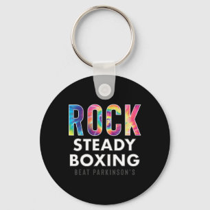 Rock Steady Boxing Hippie Tie Dye New Key Ring