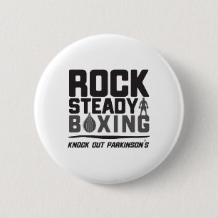 Rock Steady Boxing Knock Out Parkinson's 6 Cm Round Badge