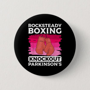 Rock Steady Boxing Knock Out Parkinson's Awareness 6 Cm Round Badge