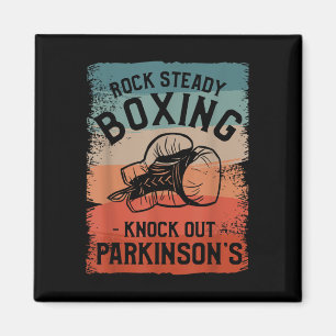 Rock Steady Boxing Knock Out Parkinsons Awareness  Magnet