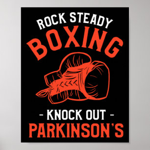 Rock Steady Boxing Knock Out Parkinson's Awareness Poster