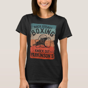 Rock Steady Boxing Knock Out Parkinsons Awareness T-Shirt