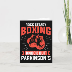 Rock Steady Boxing Knock Out Parkinson's Boxer Card