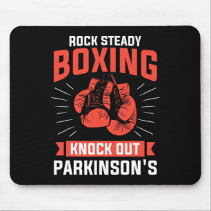 Rock Steady Boxing Knock Out Parkinson's Boxer Mouse Pad