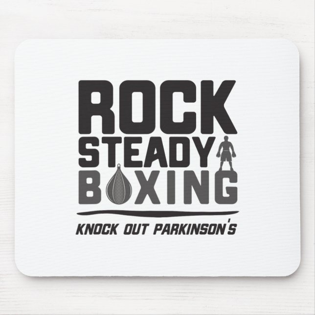 Rock Steady Boxing Knock Out Parkinson's  Mouse Pad (Front)