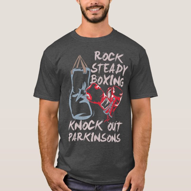 Rock Steady Boxing Knock Out Parkinsons Premium T-Shirt (Front)