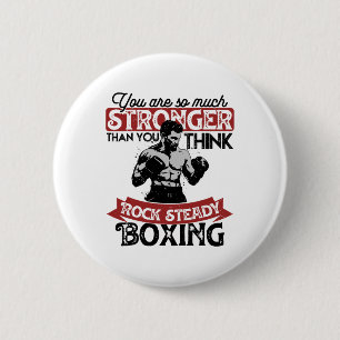 Rock Steady Boxing Parkinson's You Are Stronger 1 6 Cm Round Badge