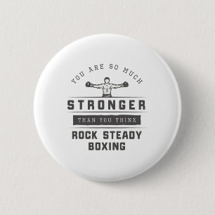 Rock Steady Boxing Parkinson's You Are Stronger 6 Cm Round Badge