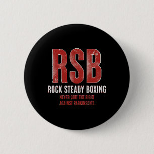 Rock Steady Boxing Rsb Fight Parkinson's 6 Cm Round Badge