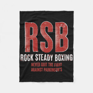 Rock Steady Boxing Rsb Fight Parkinson's Fleece Blanket