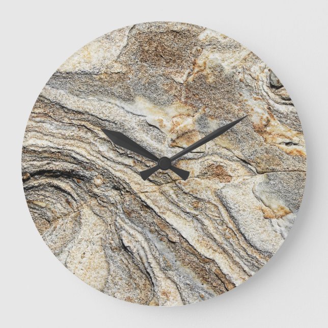 Rock Stone Texture Large Clock (Front)