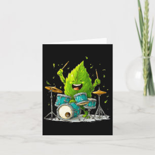 Rock Summer Leaf Costume with Cool Drums Card