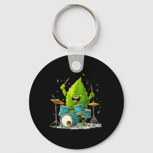 Rock Summer Leaf Costume with Cool Drums Key Ring