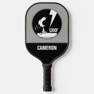 Rock Tees   Snoopy Howling   Add Your Name Pickleball Paddle