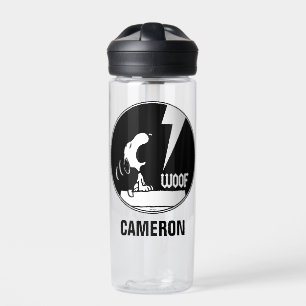 Rock Tees Snoopy Howling Add Your Name Water Bottle