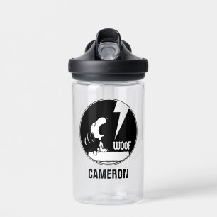 Rock Tees Snoopy Howling Add Your Name Water Bottle