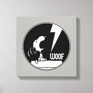 Rock Tees Snoopy Howling Canvas Print