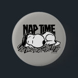 Rock Tees | Snoopy Nap Time 6 Cm Round Badge<br><div class="desc">This Peanuts artwork features Snoopy taking a nap created in a rock music design style.</div>
