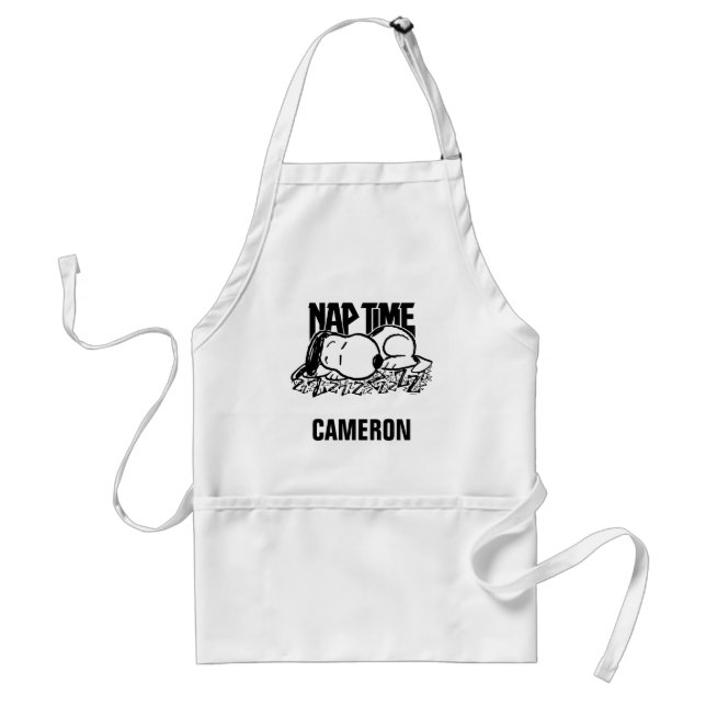 Rock Tees | Snoopy Nap Time | Add Your Name Standard Apron (Front)