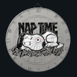 Rock Tees | Snoopy Nap Time Dartboard<br><div class="desc">This Peanuts artwork features Snoopy taking a nap created in a rock music design style.</div>