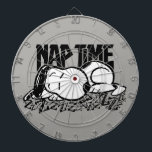 Rock Tees | Snoopy Nap Time Dartboard<br><div class="desc">This Peanuts artwork features Snoopy taking a nap created in a rock music design style.</div>