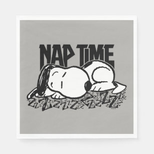 Rock Tees   Snoopy Nap Time Napkin