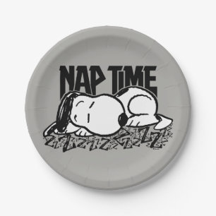 Rock Tees   Snoopy Nap Time Paper Plate