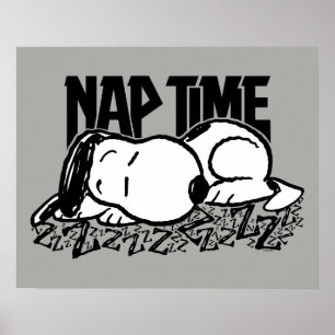 Rock Tees   Snoopy Nap Time Poster