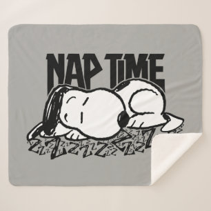 Rock Tees   Snoopy Nap Time Sherpa Blanket