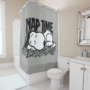 Rock Tees   Snoopy Nap Time Shower Curtain