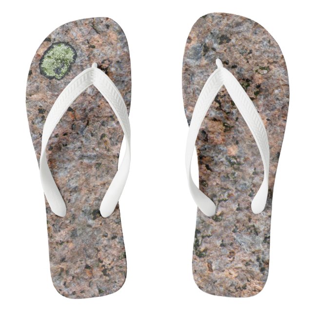 Rock Texture Geology Photo Thongs (Footbed)