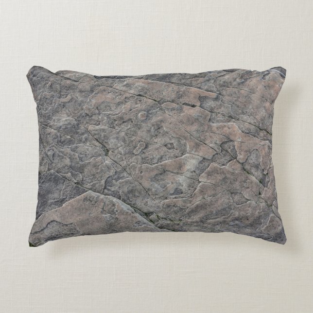 Rock texture stone surface decorative cushion (Front)