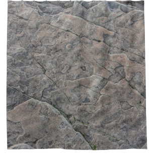 Rock texture stone surface shower curtain