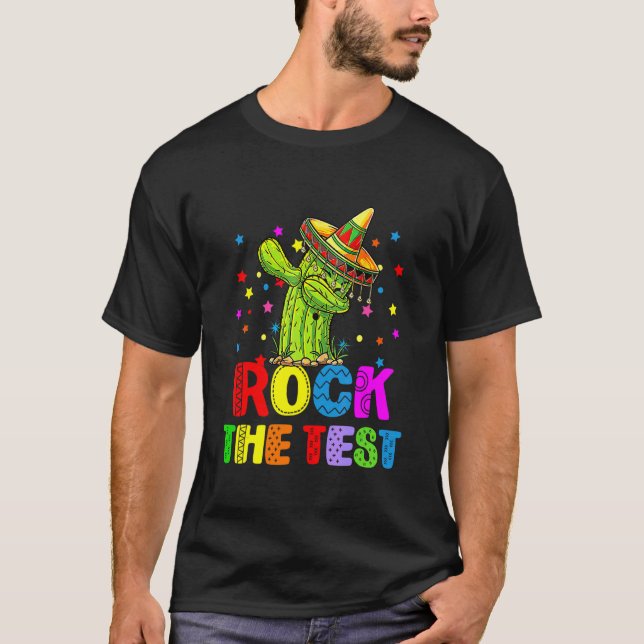 Rock The Tes Test Day Teacher Testing Squad Unicor T-Shirt (Front)