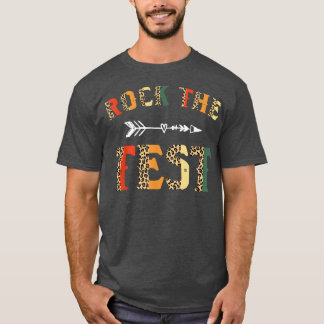 Rock The Test College School Leopard Finals Motiva T-Shirt