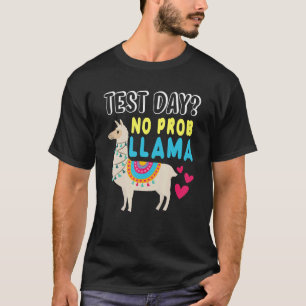 Rock The Test Day Llama Teacher Exam Testing Teach T-Shirt