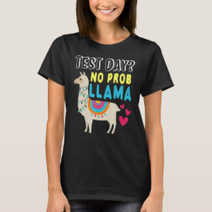 Rock The Test Day Llama Teacher Exam Testing Teach T-Shirt