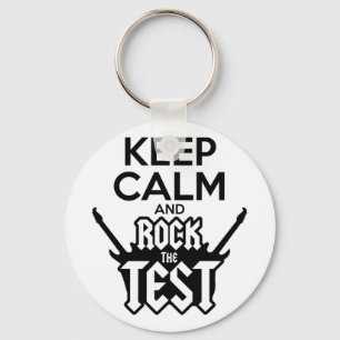 Rock The Test Day Teacher Testing Idea School Key Ring