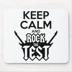 Rock The Test Day Teacher Testing Idea School Mouse Pad