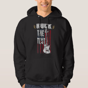 Rock The Test Guitar Teacher Test Day Testing Day Hoodie