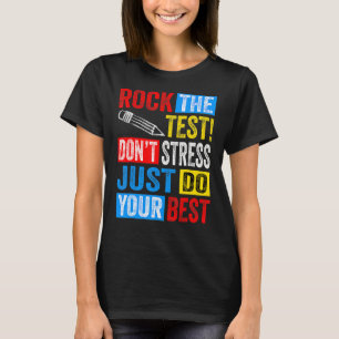 Rock The Test Retro Vintage Testing Day Teacher 1 T-Shirt