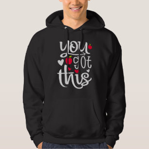 Rock The Test Teacher Test Day Testing Day Teache Hoodie