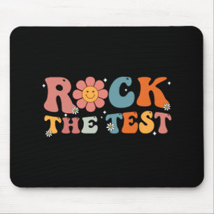 Rock The Test Teacher Test Day Testing Day Teacher Mouse Pad