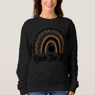 Rock The Test Test Day Teacher Testing Day Rainbow Sweatshirt