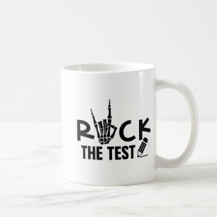 Rock The Test Testing Day Exam For Teacher Student Coffee Mug