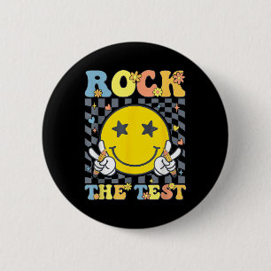 Rock The Test Testing Day Teacher 6 Cm Round Badge