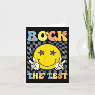Rock The Test Testing Day Teacher Card