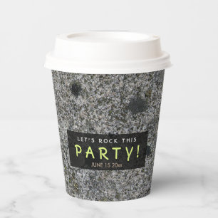 Rock This Party Geology Granite any Text Paper Cups