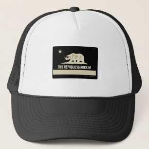 Rock this Republic Fun California Bear Flag Trucker Hat